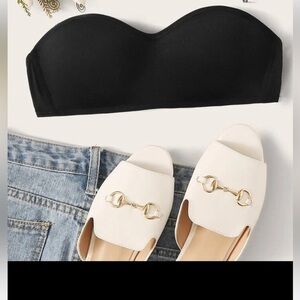 Shein Women’s Bandeau Bra size Large Black